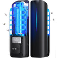 Flying Insect Trap Plug In Mosquito Bug Zapper Indoor Gnat Moth Catcher With 9W Night Uv Light, 10 Sticky Glue Board Refills For Home Office