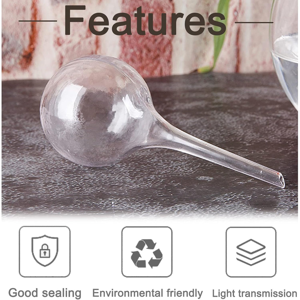 8 Pcs Clear Plant Watering Globes,Plastic Self-Watering Bulbs,Automatic Watering Globes,Garden Water Device For Plant Indoor Outdoor