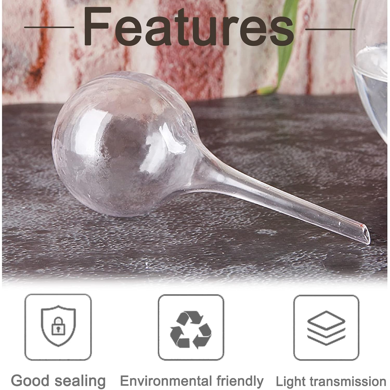 8 Pcs Clear Plant Watering Globes,Plastic Self-Watering Bulbs,Automatic Watering Globes,Garden Water Device For Plant Indoor Outdoor
