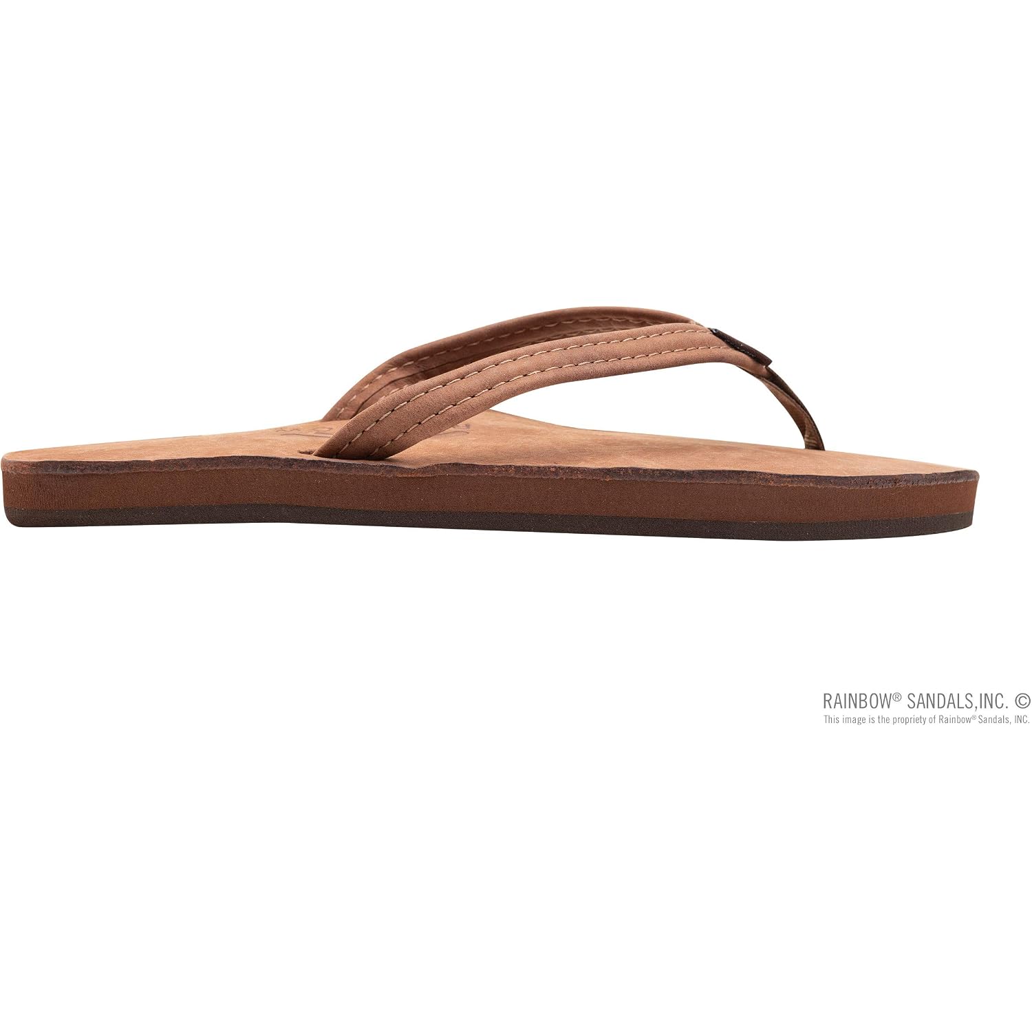 Rainbow Sandals Ladies Luxury Leather - Single Layer Arch Support With 1/2" Narrow Strap