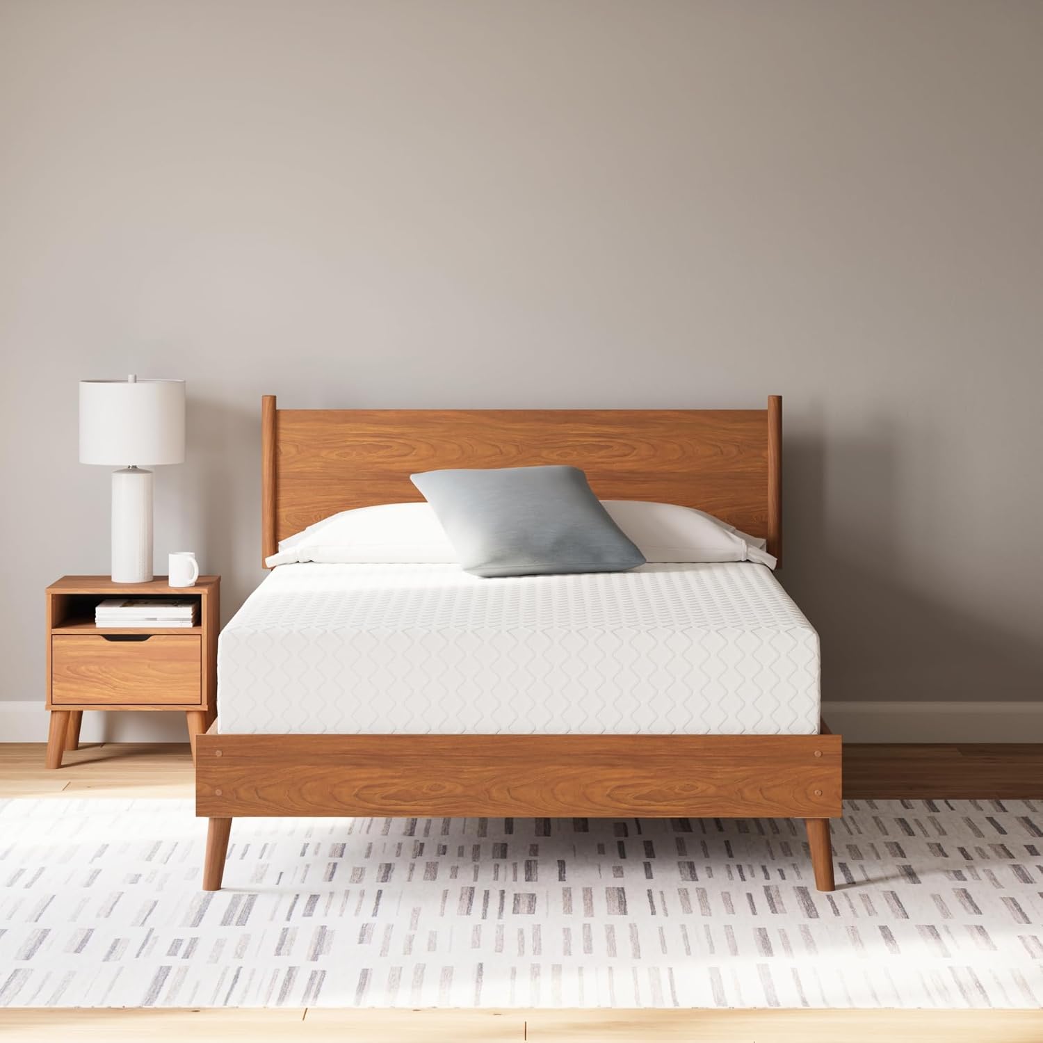 Signature Design By Ashley Chime 12 Memory Foam Mattress, Medium Firm Contouring Support, Thick Memory Foam For Pressure Relief, Mattress In A Box, Queen Size