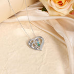Jewelstruck Personalized Mothers Necklace with Birthstones Sterling Silver Necklace for Women Engraved Names Anniversary Birthday Gifts for Mom Wife Nana Mothers Day Christmas Gift Ideas