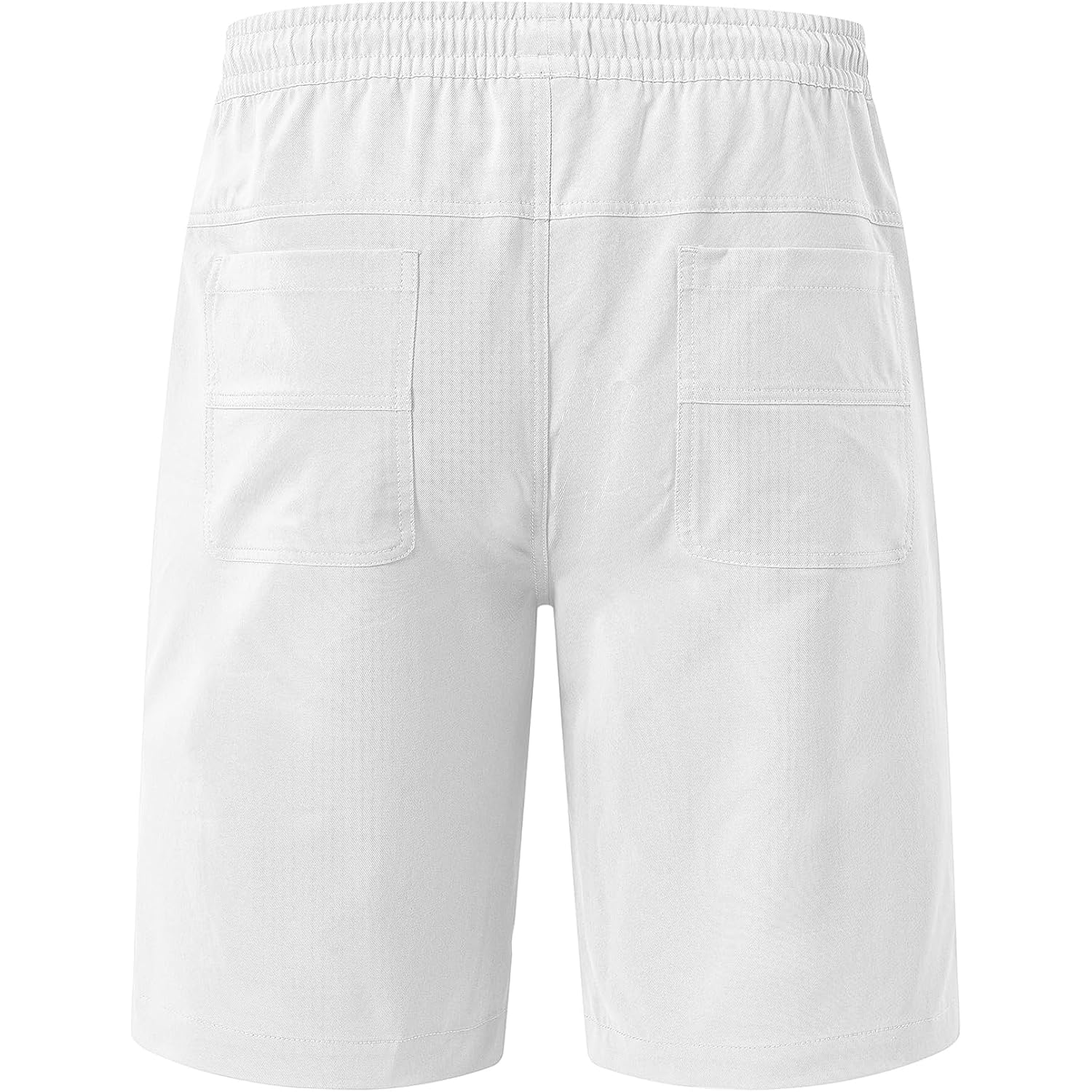 Men'S Stretch Shorts Casual Classic Fit Drawstring Summer Beach Shorts With Zipper Pockets