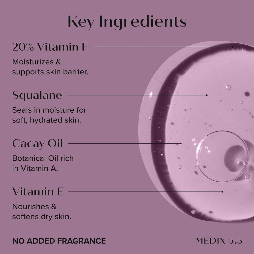 Medix Retinol Body Lotion + 20% Vitamin F Serum Booster Moisturizer 2Pc Skin Care Set | Crepey Skin Care Treatment | Retinol Body Cream Targets Appearance Of Sagging Crepe Skin & Wrinkles, 2Pc Set