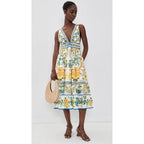 Farm Rio Women'S Emily Floral Tapestry Midi Dress