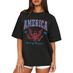 MAPICK Women Boho Cow Skull T-Shirts Western Cowgirls Graphic Crewneck Shirts Country Concert Short Sleeve Outfits Black a