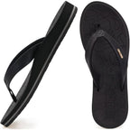 Oncai Women'S Flip Flops Comfortable Summer Beach Thong Sandals For Women With Cushion Walking Arch Support Yoga Mat Indoor Outdoor Soles