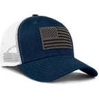 American Flag Trucker Hat - Snapback Hats For Men Women Baseball Cap - Breathable Mesh & Adjustable Fit For Casual Wear