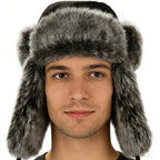 Winter Trooper Trapper Hat Faux Fur Russian Cossack Ushanka Hat with Earflaps Fuzzy Hunting Ski Snow Cap Unisex