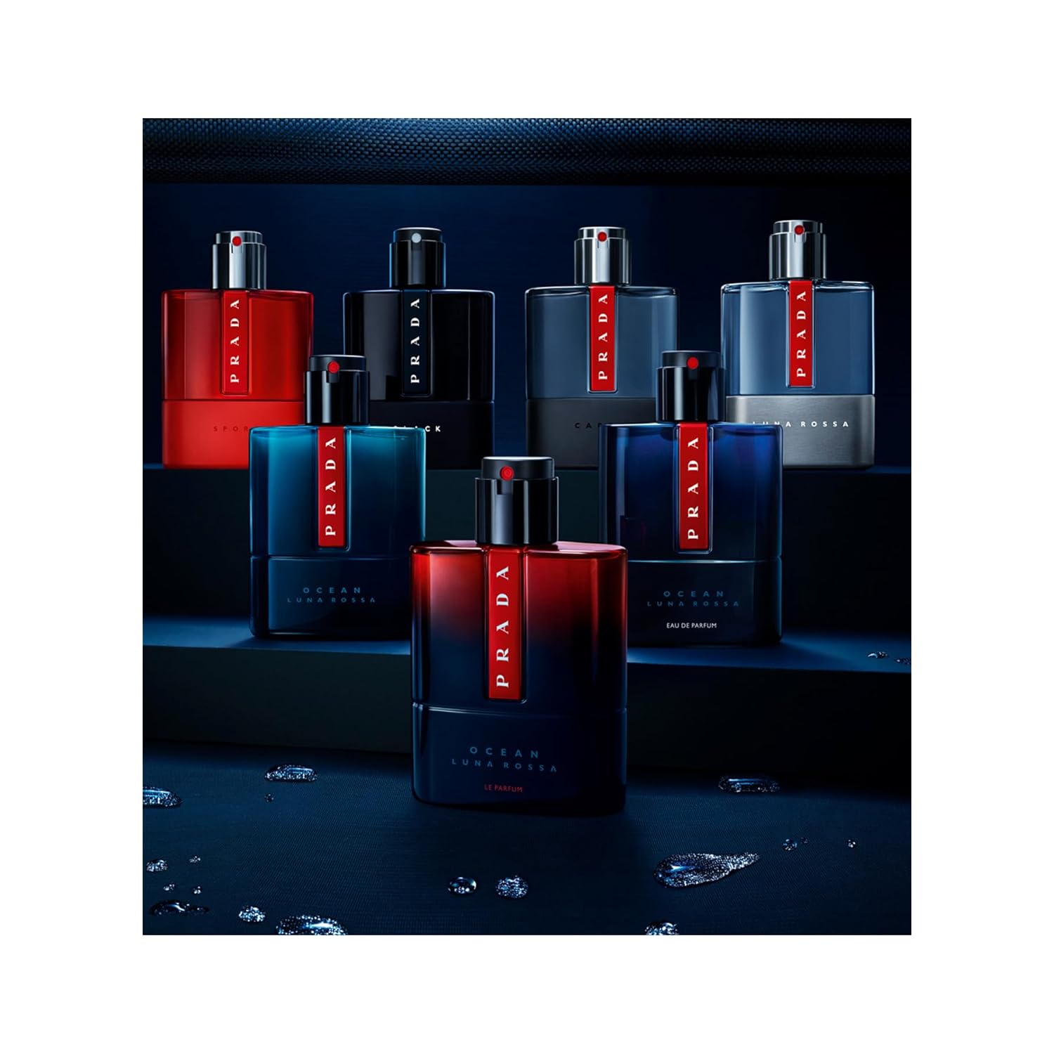 Prada Luna Rossa Ocean Le Parfum Refillable Spray for Men, 3.3 Ounce