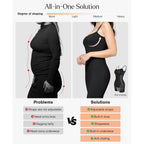 Popilush Bodycon Dresses For Women Shapewear Tummy Control Maxi Dress Built In Bra Spaghetti Strap Long Formal Summer
