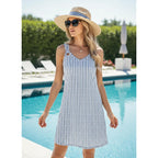 Etcyy Summer Dresses For Women 2026 Vacation Beach Cover Ups Swimsuit Sleeveless Sundresses Casual Loose Tank Sun Dresses
