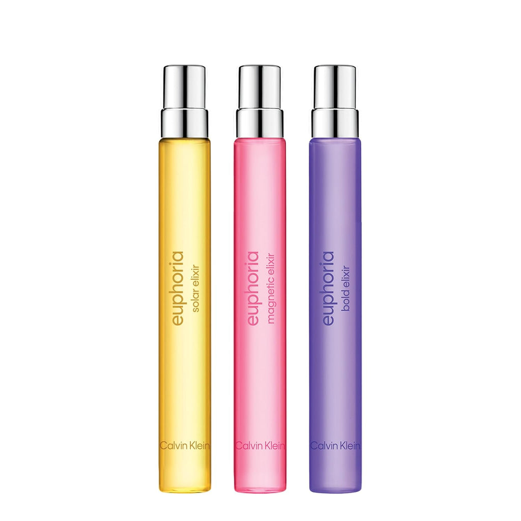 Calvin Klein Euphoria Elixir Eau De Parfum Trio Gift Set Worn By Rosalia – Women’S Perfume – Includes Bold, Magnetic, And Solar