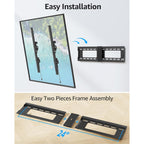 MOUNTUP TV Wall Mount Tilting TV Mount Bracket for Most 37-82 Inch Flat Screen/Curved Low Profile Wall Mount Saving Space Max VESA 600x400mm Hold up to 132 lbs Fit 16" 18" 24" Stud