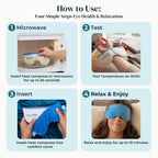 Eye Love Heated Eye Mask - Moist Heat Compress For Irritated And Occasional Dry Eyes – Hot Or Cold – Removable Washable Cover