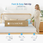 Egohome 3 Inch Queen Memory Foam Mattress Topper- Cooling Gel Infused
