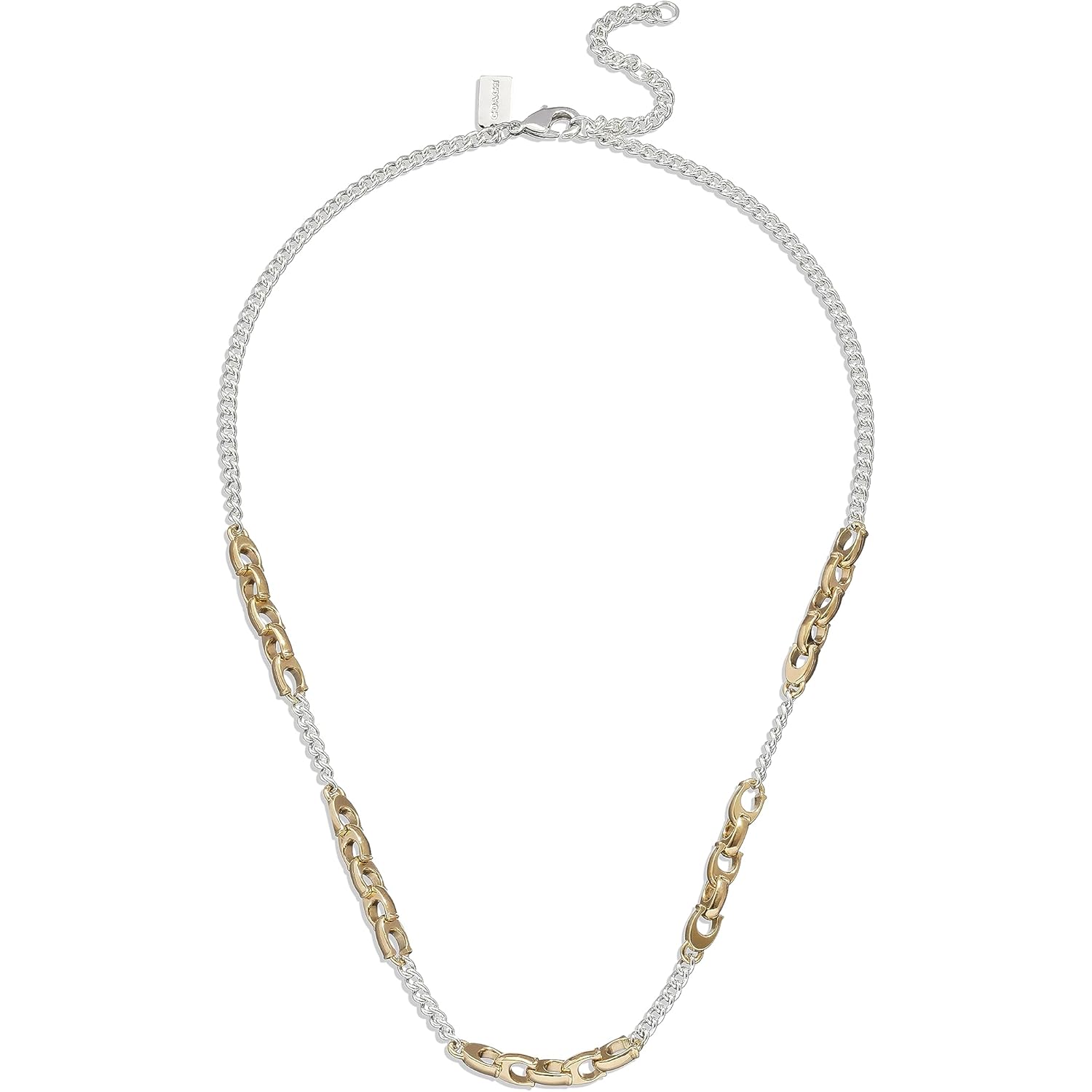 COACH Women's Signature Mixed Chain Necklace