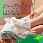 Amopé Pedi Mask 20-Minute Foot Mask, Intensely Moisturizing Socks, Paradise Found with Coconut Oil, Urea & Vitamin Complex for Long Lasting Hydration, No Added Fragrance, 3 pair (Packaging May Vary)