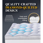 3 Inch Ultra-Fluffy Memory Foam Mattress Topper Queen for Back Pain, Soft Comfy Pillow Top Queen Mattress Topper with 4X Support, Mattress Pad with Breathable Air Mesh Sides, 6-21'' Deep Pocket