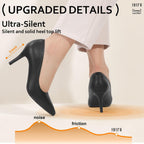 Idifu In3 High Heels Pumps Closed Toe Heels Women'S Pumps Stiletto Pointed Toe Dress Shoes Wedding Prom Bridal Work Office Bride Guest Trendy Dressy Fashion Comfortable Pump Shoes
