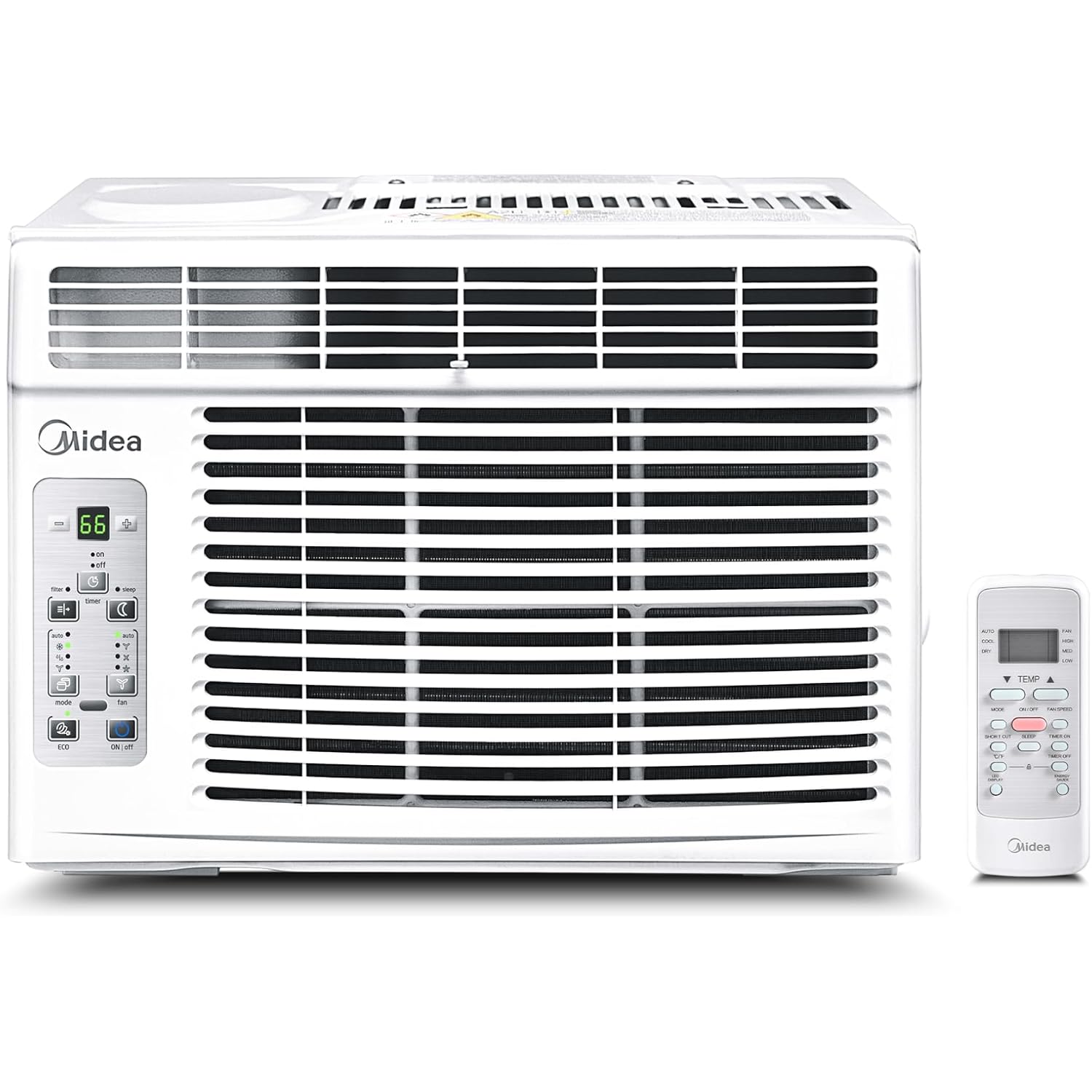 Midea 5,000 Btu Window Air Conditioner, Cools Up To 150 Sq. Ft. With Easy-To-Use Reusable Filter, Remote, Perfect Ac For Bedroom, Living Room, Home Office, Electronic Control