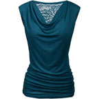 Zeagoo Tank Top For Women Trendy Going Out Tops Sleeveless Shirts Ruched Business Casual Basic Tunic Tops