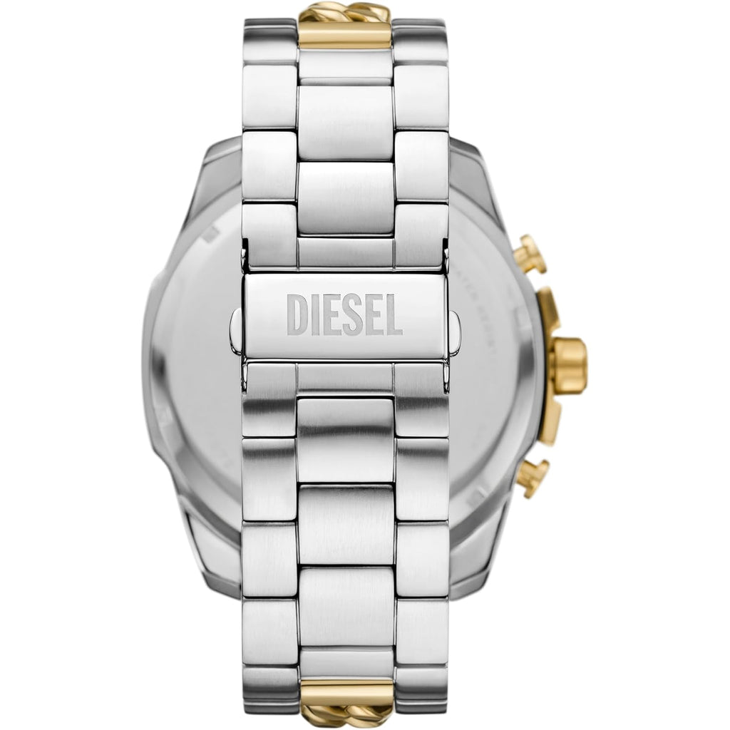 Diesel Mega Chief Watch For Men, Chronograph Two-Tone Stainless Steel Men'S Watch
