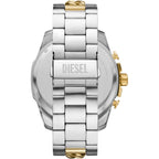 Diesel Mega Chief Watch For Men, Chronograph Two-Tone Stainless Steel Men'S Watch
