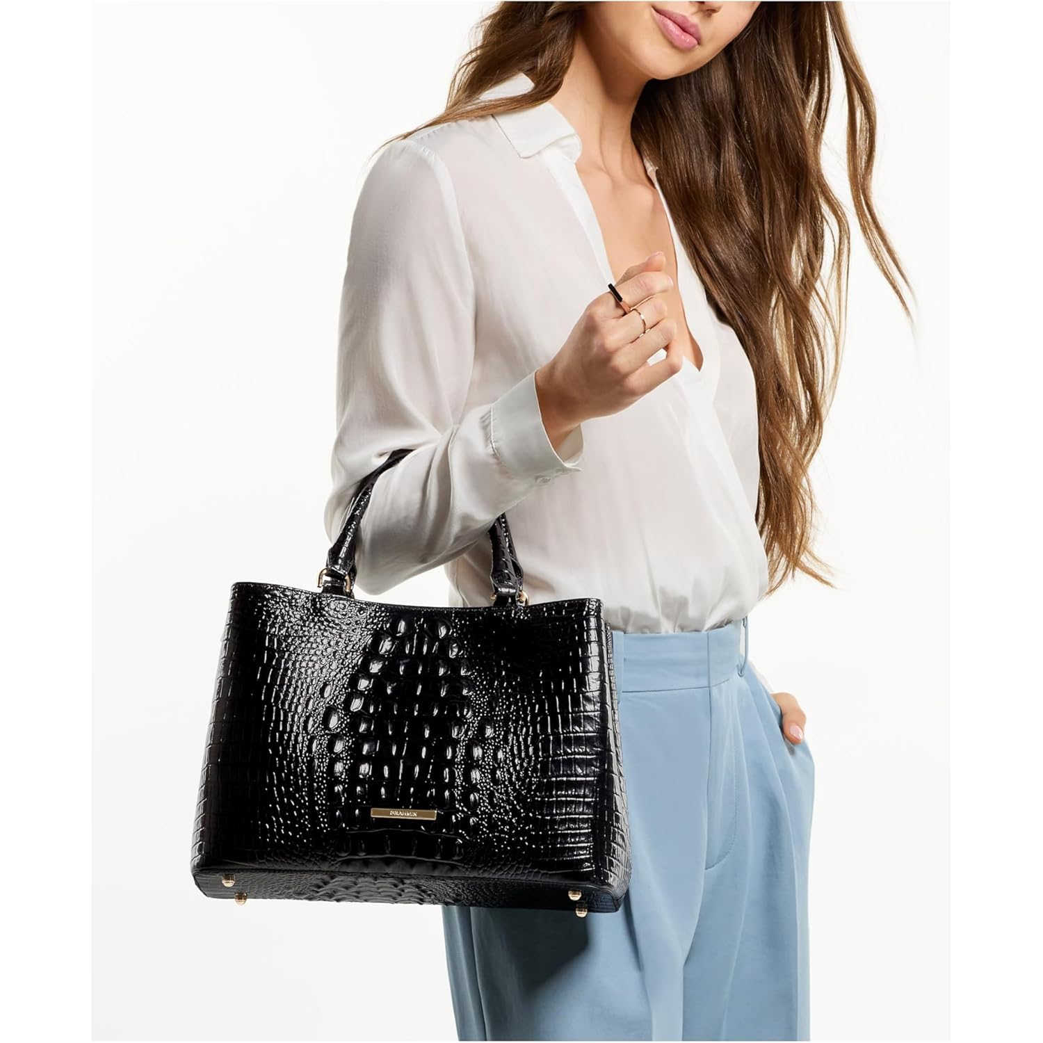BRAHMIN Small Denise - Cinnamon Cumulus