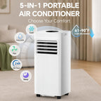 Portable Air Conditioners, 16000 Btu 5-In-1 Air Conditioner Portable With Smart Wifi & Remote, Cools Up To 850 Sq.Ft, Portable Ac Unit With Cool, Fan, Dehumidifier, Sleep, 24H Timer, Installation Kit
