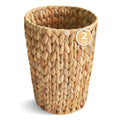 Wicker Trash Can,Small Bathroom Trash Can,Water Hyacinth Wicker Waste Basket For Bathroom,Boho Waste Basket For Bedroom,Home Office,Compact Spaces(2 Gallon Round)