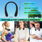 Kidee Neck Fan, Portable Bladeless Neck Fans, Upgrade 360° Airflow, Super Quiet, 3 Speeds, 4000Mah Personal Wearable Neck Fan, Upgraded Cooling Air Volume Usb Rechargeable Hands Free Fan