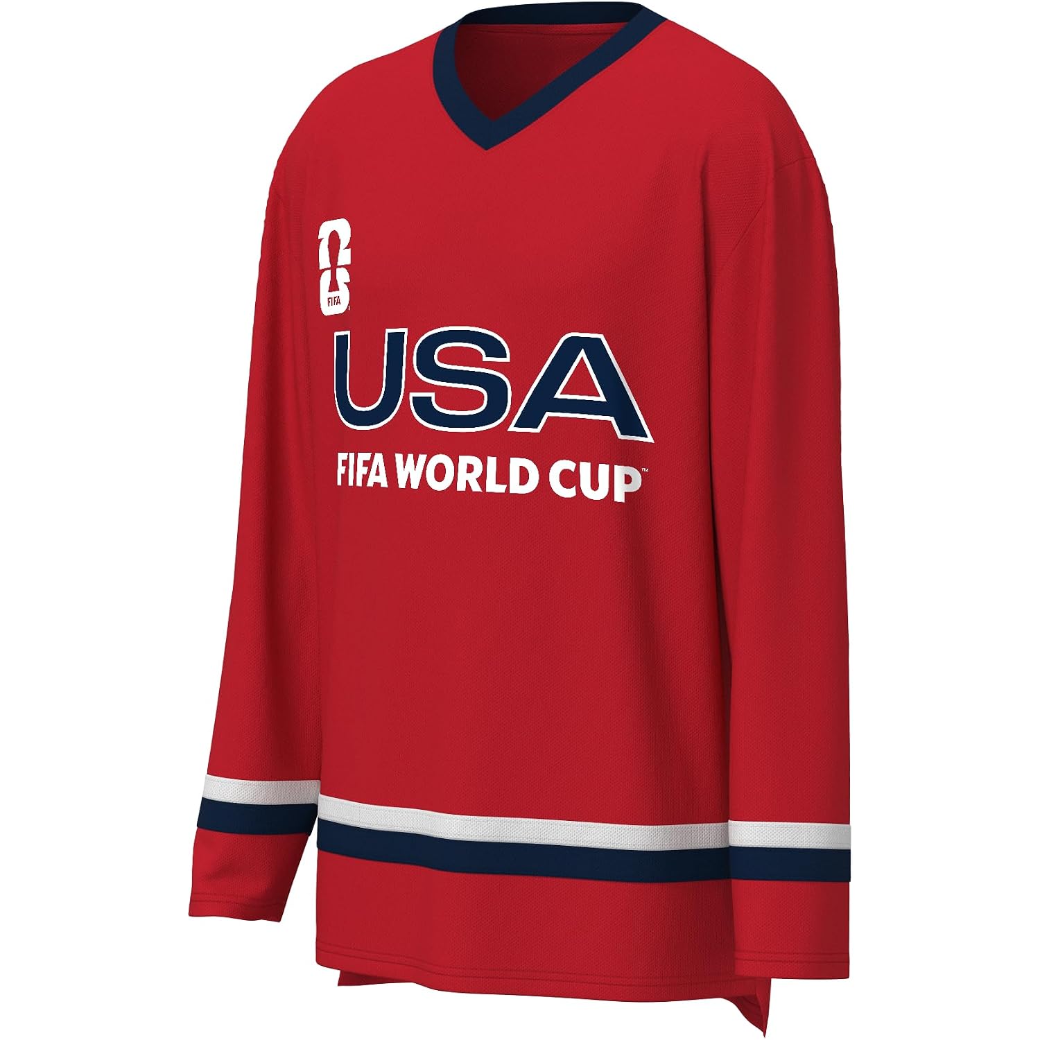 Outerstuff Fifa World Cup 2026 Mens Long Sleeve V-Neck Hockey Jersey