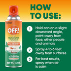 Off! Outdoor Insect & Mosquito Repellent Fogger, Backyard Pretreat, Kills & Repels Insects In An Up To 900 Sq, Ft, Area, 16 Oz (Pack Of 2)