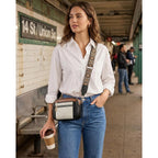 Telena Small Crossbody Bags For Women Vegan Leather Crossbody Purse With Adjustable Wide Strap For Daily Life