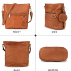Berliner Bags Vintage Genuine Leather Shoulder Bag Siena, Handbag, Crossbody Bag For Women