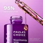Paula'S Choice Clinical 20% Niacinamide Vitamin B3 Concentrated Face Serum, Anti-Aging Serum For Face, Treatment For Discoloration & Minimizing Large Pores, Fragrance-Free, 0.67Oz