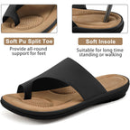 Reimferce Summer Flat Sandals For Women: Comfortable Walking Dressy Slides For 2026 - Ladies Orthopedic Casual Shoes Indoor Outdoor