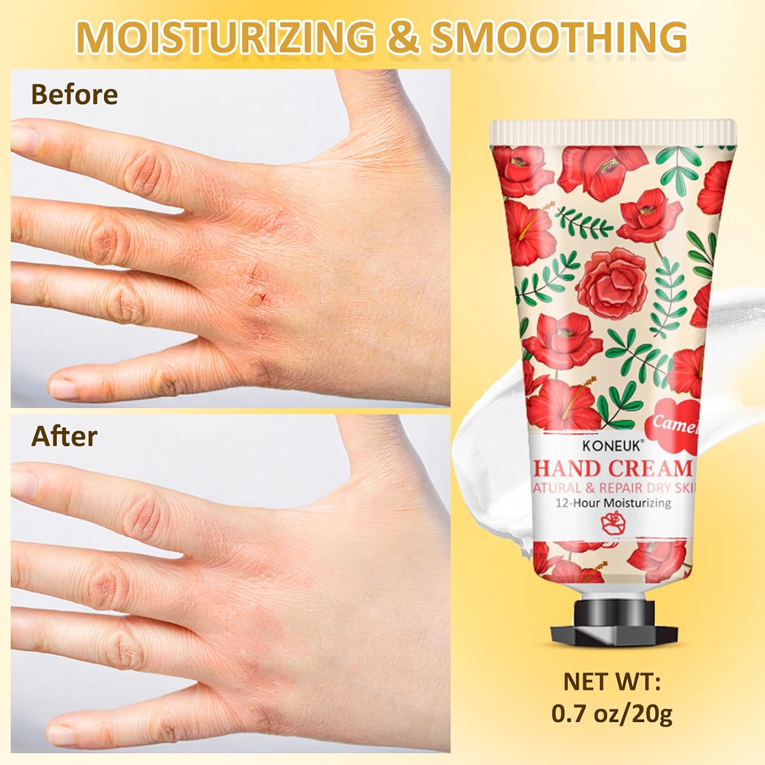 KONEUK 8 Pack Hand Cream Set, Mothers Day Gifts, Wedding Favors, Bulk Hand Lotion Travel Size for Dry Cracked Hands, Moisturizing Hand Cream for Teacher Gifts and Nurse Gifts