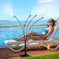 Rafow Standing Misters For Outside Patio Portable Misting System For Cooling Outdoor 26.5 Ft Stand Mist Line Water Sprinklers Patio Mister For Garden Backyard Bbq Party Pool Beach