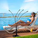 Rafow Standing Misters For Outside Patio Portable Misting System For Cooling Outdoor 26.5 Ft Stand Mist Line Water Sprinklers Patio Mister For Garden Backyard Bbq Party Pool Beach