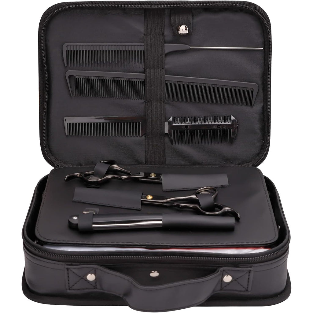 Hair Cutting Kit, 22 Pcs Professional Barber/Hair Salon Tool Set, Barber Bag Includes Hairdressing Scissors Shears, Barber Cape, Combs... Complete Hair Cutting Kit For Barber, Salon, Home Use