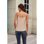 Zephyrine Womens Camisoles Tank Tops Basic Adjustable Spaghetti Strap Tee Shirts Athletic Lightweight Y2K Yoga Tops