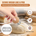 CUNSENR Bread Lame Blades Refill – Stainless Steel Scoring Blades for Perfect Bread Art, Suitable for Slicing and Scoring Sourdough, Baguettes, and More (20 Blades)