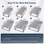 Bunkie Board Queen 10Mm (60" X 80") – Gray Under Mattress Support, Anti-Sag & Noise-Free,Platform & Slatted Beds. Breathable Low Profile Bed Board For Metal Frame