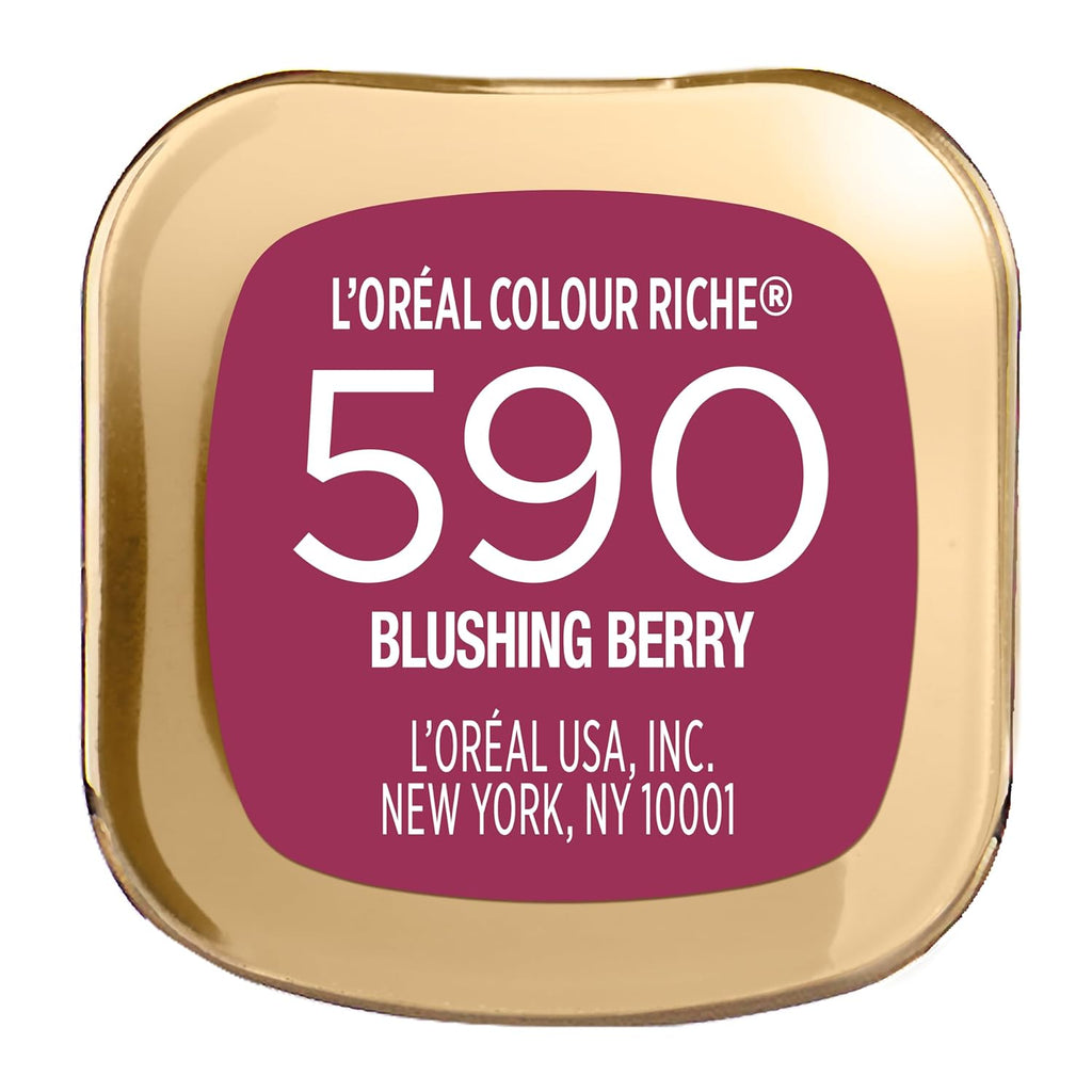 L'Oreal Paris Colour Riche Original Creamy, Hydrating Satin Lipstick with Argan Oil and Vitamin E, Blushing Berry , 1 Count
