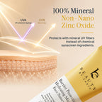 Mineral Sunscreen For Face Spf 50 – Broad Spectrum Zinc Oxide, Made In Usa With Natural & Organic Ingredients, Hydrating Daily Moisturizer For Sensitive Skin, No White Cast & No Chemicals