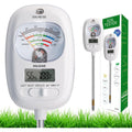 Hslgove Soil Test Kit, 7-In-One Soil Moisture Meter/Soil Ph Meter/Fertility, Dual Screen Soil Tester W/Digital Soil Temp/Air Temp&Humidity For Plants Gardening,Lawn,Farm Indoor&Outdoor-Lvory White