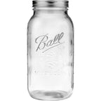 Ball 64 Ounce Jar, Wide Mouth, Set Of 2
