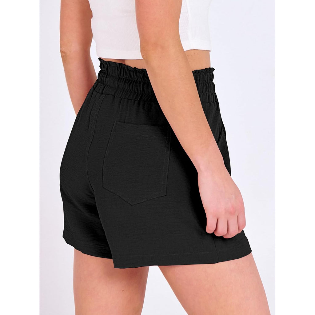 Shorts for Women Summer Casual High Waist Drawstring Comfy Dressy Lounge 2026 Beach Vacation Shorts with Pockets